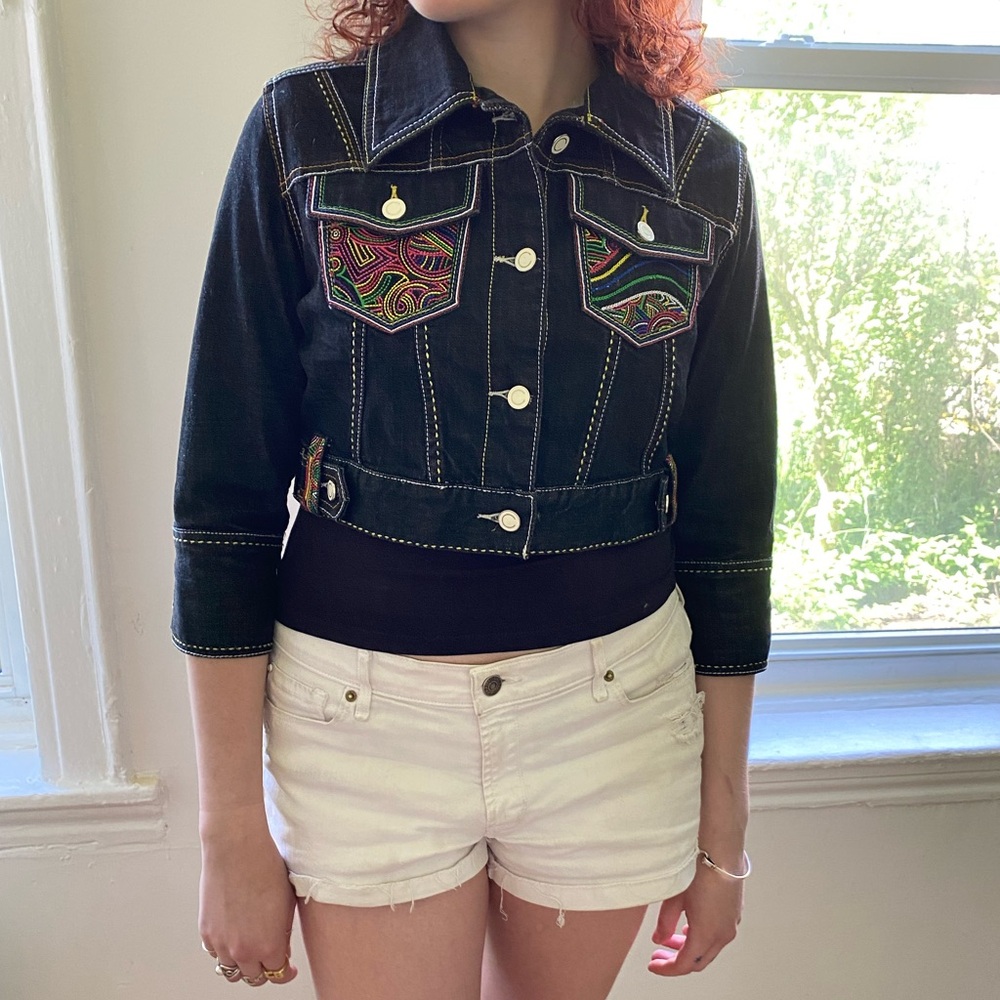 COOGI Cropped Jean Jacket